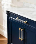 Brass And Clear Acrylic Kitchen Cabinet Pulls 7 Inch Center To Center Hole 4 Pack Gold And Clear Elegant Drawer Handles