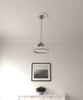 Attica Ceiling Medallion Twelve And Three Quarters Inch Outside Diameter, Three And A Half Inch Inner Opening, Half Inch Projection Canopy