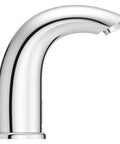 Touchless Motion Sensor Commercial Bathroom Sink Faucet With Single Hole Mount Polished Chrome Finish 0.5 GPM Low Flow No Contact