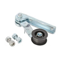 Premium Universal Pro Chain Tensioner Kit With Guide Wheels And Pulley Roller Fits MX 350 Pit Bike Iron Keeps Drive Smooth Slacks Out Loose Links Properly Helps Riders Keep Tight Chains On Track Without Winding Down Much During Crazy Riding. silver iron chain tensioner kit with pulley roller and mounting bolts