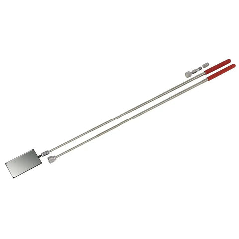 Heavy Duty Telescopic Magnetic Pick Up Tool Kit With Adjustable Mirror And 4 Piece Inspection Heads For Deep Reach Garage Repairs And Under Vehicle Maintenance Made Tough Sealey Style, telescopic rods and mirror