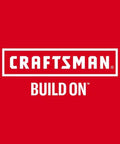 CRAFTSMAN logo with the phrase 'BUILD ON' on a red background, representing quality tools and craftsmanship.