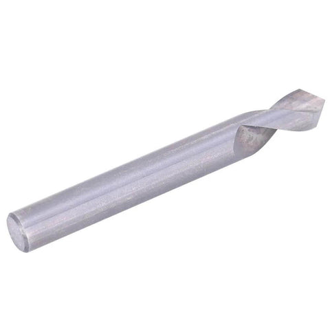 Spot drill/center drill bit, tungsten steel HRC55, 90° dual-use, silver metal tool