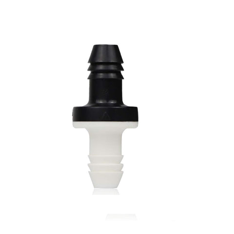 Three Eighth Inch Inline Vacuum Barbed Check Valve One Way Breather For Fuel Gas Liquid Air, 10mm, 43mm Length, ABS Shell With Silicone Diaphragm