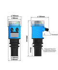 Front and side view of Water Level Sensor With Wireless 0-10m Range Tank Gauge With 4-20mA Output And Relay for remote management