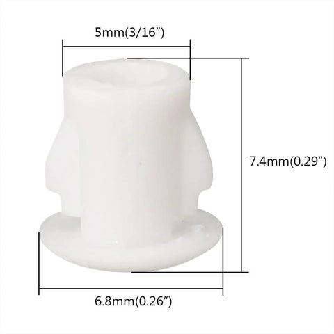 Plastic 3/16 Inch Flush Hole Plugs With Snap In Locking Design Conceal Nail Holes Shelf And Cabinet Holes For Kitchen Cabinets