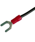LcyLFH Phonograph Turntable Ground Wire for Magnetic Cartridge, 5 Ft with red spade lug and black cable for audio use