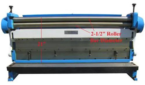 Front view of 52 Inch 16 Gauge Sheet Metal Shear Finger Pan Box Brake And Slip Roll Roller 3 In 1 Heavy Duty Fabrication Machine