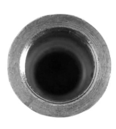 Close-up view of 100 Grain Stainless Steel Arrow Insert for 0.244 Inch ID Arrows, top angle