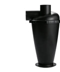 Heavy Duty Vacuum Filter Cyclone Dust Separator for home and workshop, black plastic with top flange and tight seal fit.