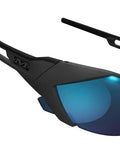 Vision Type E Safety Glasses With Anti Fog, Scratch Resistant Lenses, Blue Mirror Lens Half Frame Eyewear Adjustable Outdoor Work