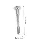 Close-up of iron spring-loaded pin from Spring Loaded Plunger Pins Crib Latch Replacement Kit No Fuss Easy Install Durable Iron Hardware 6 Pack
