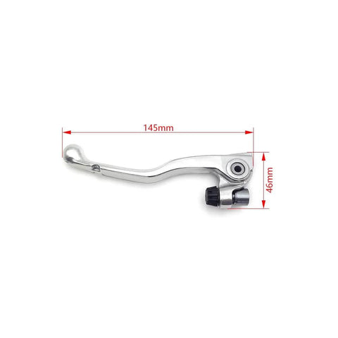 Hydraulic Clutch Lever And Master Cylinder For KTM Dirt Bikes, CNC aluminum, 145mm length, 46mm height, side view