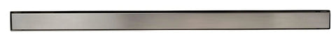 Top Shelf Heavy Duty 47 Inch Polished Stainless Steel Linear Shower Drain With Removable Basket Strainer, sleek surface view