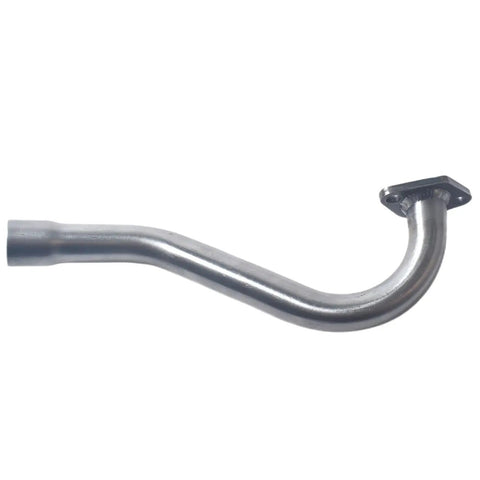 Side view of Beefed Up Exhaust Header Pipe for Predator 196cc 212cc GX160 GX200 Go Kart with premium welds and durable steel.
