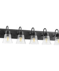 Five Light Vanity Light With Faux Alabaster Glass In Oiled Bronze Finish For Bathroom Vanity Dope Yet Durable Fixture