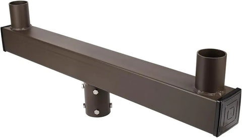 Low Profile Bullhorn Tenon Adapter For Two Fixtures 2 3 8 Inch Slip Fitter Pro Grade Fits LED Shoebox Parking Lot Lights