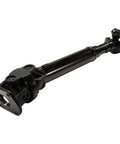 Heavy Duty Rear Drive Shaft Support Bracket For Ford Bronco 1990 To 1996 displays a steel driveshaft with strong black finish.