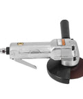 1/4 Pneumatic Angle Grinder Air Polisher 11000 RPM Aluminum Alloy Body with removable side handle for auto detailing.