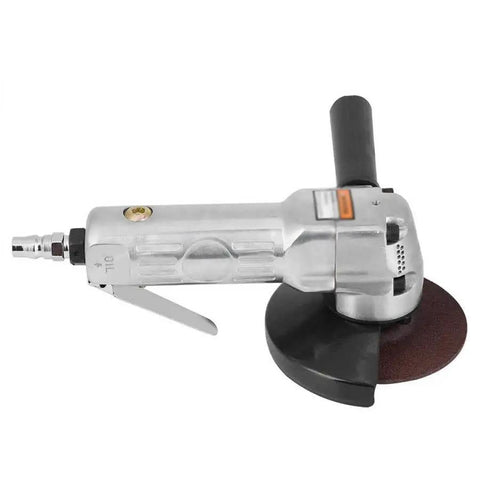 1/4 Pneumatic Angle Grinder Air Polisher 11000 RPM Aluminum Alloy Body with removable side handle for auto detailing.