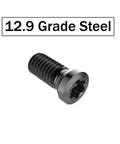Built Tough Grade Twelve Point Nine Black Oxide Firearm Scope Screws showing a 12.9 grade steel screw for secure optics mounting.