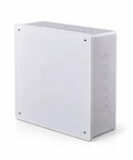 12x12x3 White PVC Junction Box Heavy Duty Built To Last Plastic Conduit Box With Pre Molded Knockouts and Snap Off Cover
