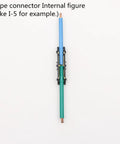 100Pcs Butt Joint Wire Connectors Kit With Crimp Lock Quick Splice Terminals 12 11 AWG 4mm2 internal view