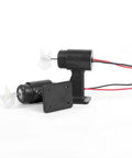 12V Underwater Jet Boat Propeller With Three Blade Thruster for DIY RC ROV projects, black casing with white propellers visible.