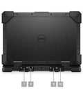 Intel Core I7-1185G7 Refurbished 13.3 Inch Latitude Rugged Laptop rear view with ports visible, showcasing robust design.