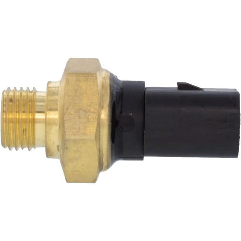 Beefed Up Heavy Duty Brake Sensor For Case And Caterpillar Equipment Providing Precise Fit And Reliable Performance With Critical Operational Feedback And Factory Standard Construction Ready For Easy Replacement On Tough Jobs, brass and black threaded sensor