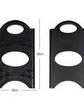 Black plastic shoe rack organizer parts measuring 30cm x 20cm for Four Tier Shoe Rack Organizer Vertical Entryway Storage Shelf.