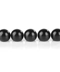 Front view of M8 Female Thread Ball Knob Set 5 Pack 32mm Diameter Polished Bakelite Round Machine Knobs For Handles And Tool Replacement.