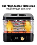 Professional Beast Mode Electric Food Dehydrator With 5 Stackable Trays And Digital 48 Hour Timer Adjustable Temp for fruit drying