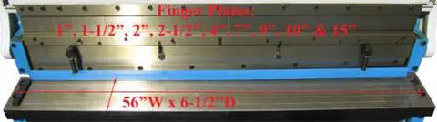 52 Inch 16 Gauge Sheet Metal Shear Finger Pan Box Brake And Slip Roll Roller 3 In 1 Heavy Duty Fabrication Machine details