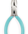 Teal Wire Cutters For Book Binding Tool, Pro Grade Heavy Duty Needle Nose Pliers For Cutting Metal Binding Wires And Bending Wire