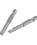 Heavy Duty 5 Piece U Shape Screwdriver Bit Set Loaded With 1/4 Inch Hex Shank Magnetized S2 Steel Spanner Bits U4 U8
