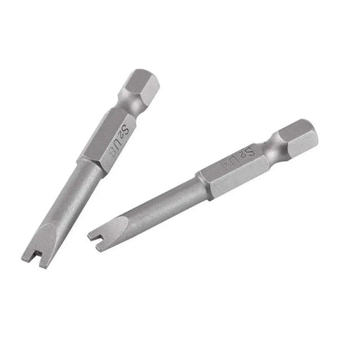 Heavy Duty 5 Piece U Shape Screwdriver Bit Set Loaded With 1/4 Inch Hex Shank Magnetized S2 Steel Spanner Bits U4 U8