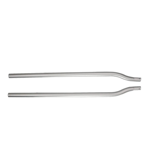 Two aluminum bars from Adjustable Aluminum Drywall Stilts 24 To 40 Inch For Painting And Taping, Lightweight Painter Stilt Set