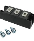 Hefty IGBT Power Module Built Like A Tank For Industrial Motor Drives And Automation Systems with three screws.