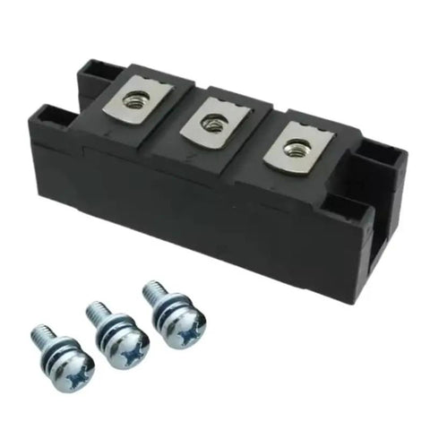 Hefty IGBT Power Module Built Like A Tank For Industrial Motor Drives And Automation Systems with three screws.