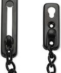 Hardcore 304 Stainless Steel Interior Door Chain Lock Featuring Silky Pu Leather Grip And No Hassle Setup For Wood Or Metal Doors Bulletproof Home Security Barrier, black chain and latch design.
