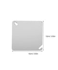 4 Pack Square Electrical Box Cover Plates For Blank Control Panels Or Junction Boxes No Fuss Easy Install, showing measurement details