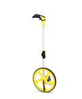 QERTYHKK Foldable Measuring Wheel Distance Measurement Tools Meter/Feet with a sturdy handle and large measuring wheel.