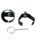 Heavy Duty Two Piece Drain Auger Attachment Set For Sink And Tub Clogs Featuring Thickened Steel Cutters And Ring Wrench.