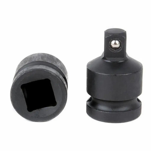 Versatile 6 Piece Socket Reducer Set For Heavy Duty Air And Electric Impact Wrenches Sliver Steel Adapters Boost Your Tool Flexibility Now, black steel socket reducer adapter