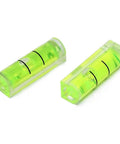 Square Bubble Level for Horizontal Hanging Measurement in green, includes two 8x8x26mm levels for precise measuring.
