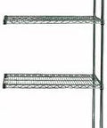 Wire Shelf Add On Kit For 54 By 36 Inch Starter System Green Epoxy Finish with Four Shelves and Dimensions 54H By 36W By 18D
