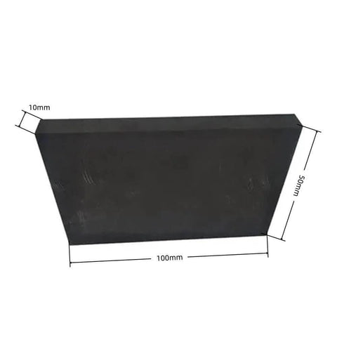 Fine Grain Graphite Block With High Conductivity For Furnace Pros In Metallurgy, 10x50x100mm Carbon Plate, side view