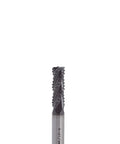 Roughing end mill with 4-flute square-nose HSS milling bit, 1/4 in shank, 3/4 in flute length for metalworking