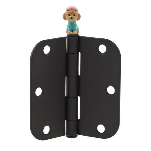 Whimsical Dog Themed Door Hinge Heads Set Of 6 Magnetic Toppers For Metal Surfaces Cute Hinge Head Decor Miniature Hinge